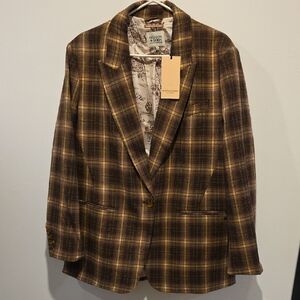Scotch & Soda Plaid Jacket Suit Size Xl Nwt